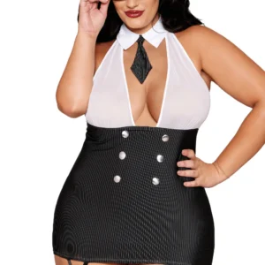 Damen-Business-Anzug in Übergröße, 2-teilig – DG13702XCOS