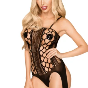 Schwarzer Bodystocking Bomb Squad – PH0026BLK