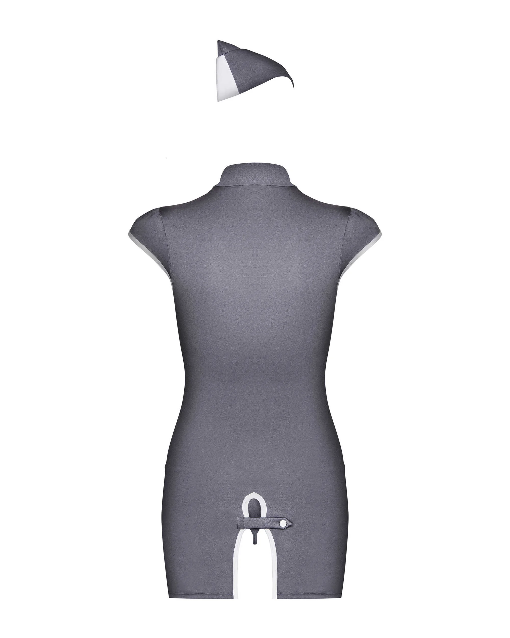 Stewardess Costume 3 pcs - Gris – Bild 5