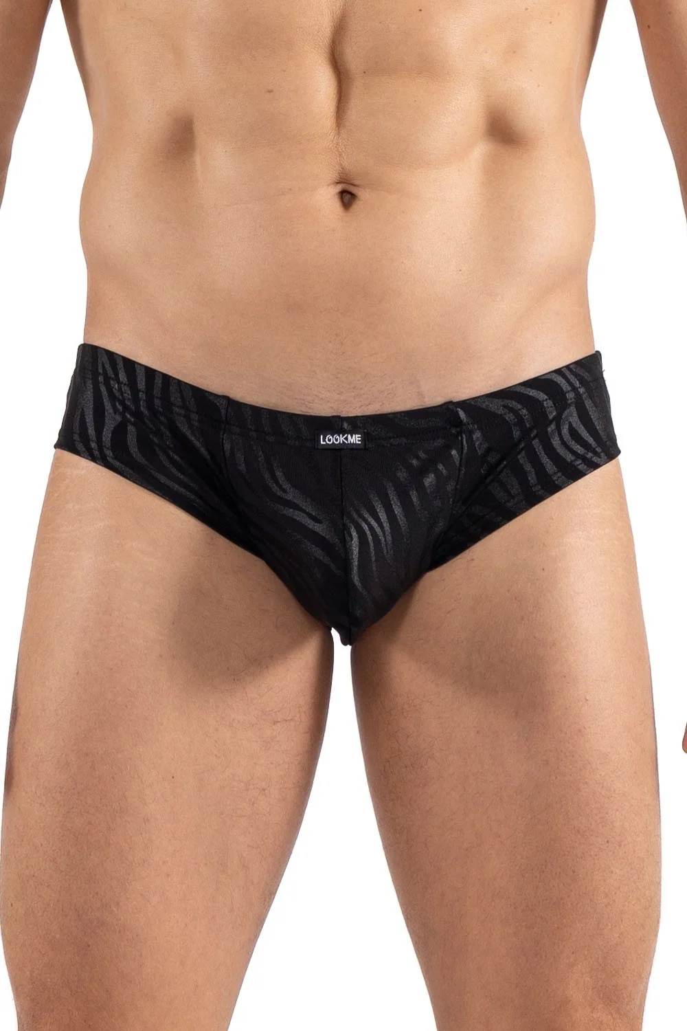 Minipant Schwarz & Gold Zebra - LM2403-68BLK