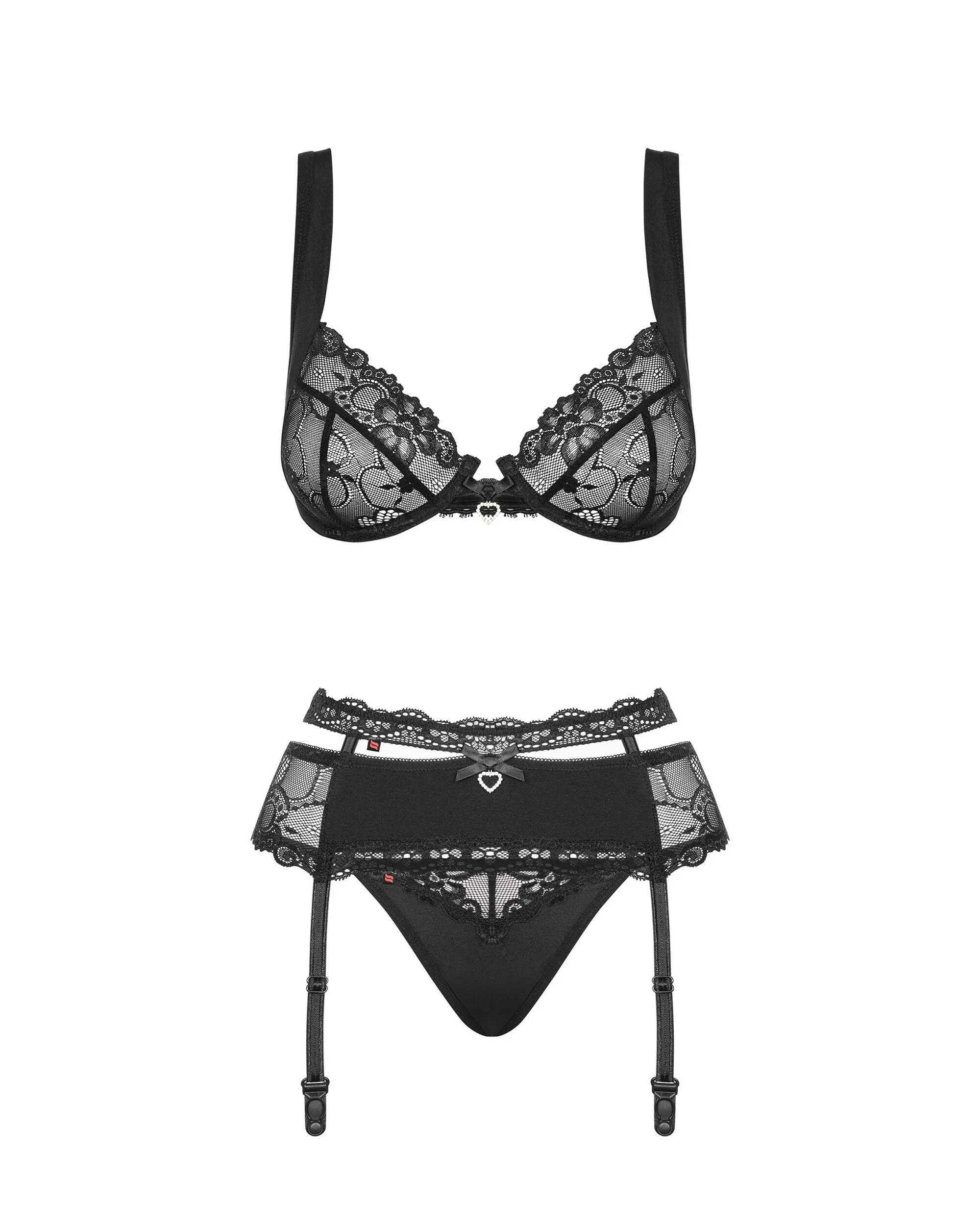 Heartina Ensemble 3 pcs - Noir – Bild 5