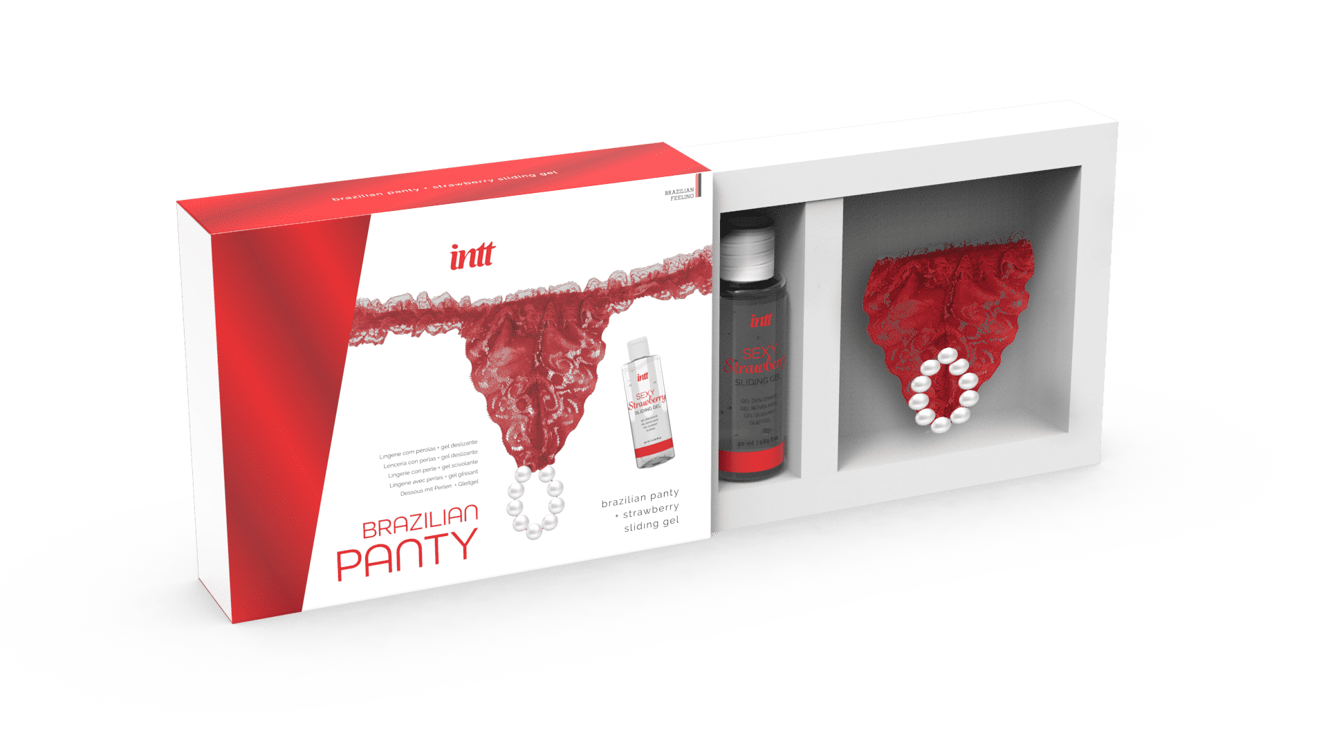 Red brazilian panty - String et lubrifiant – Bild 2