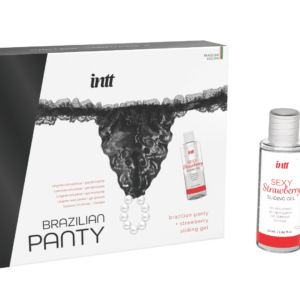 Black brazilian panty – String et lubrifiant