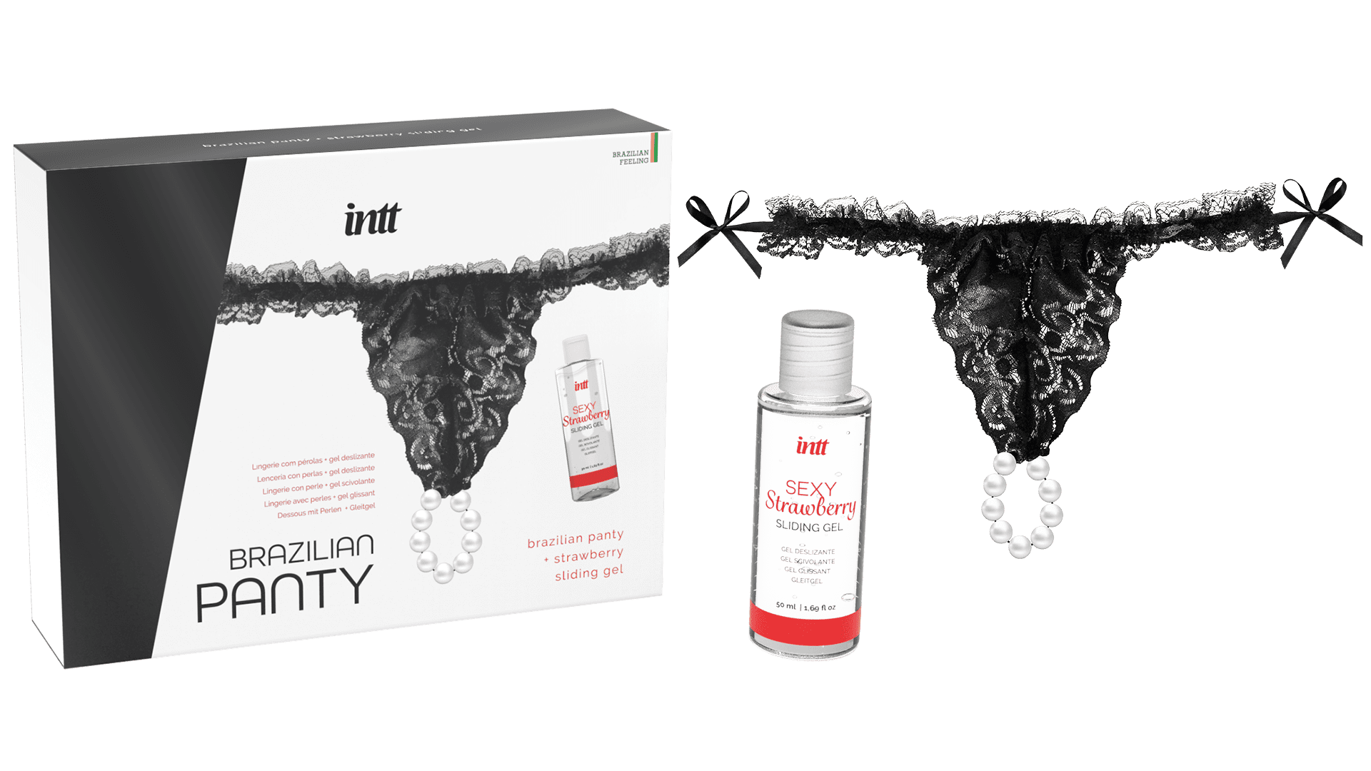 Black brazilian panty - String et lubrifiant – Bild 3