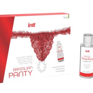 Red brazilian panty – String et lubrifiant